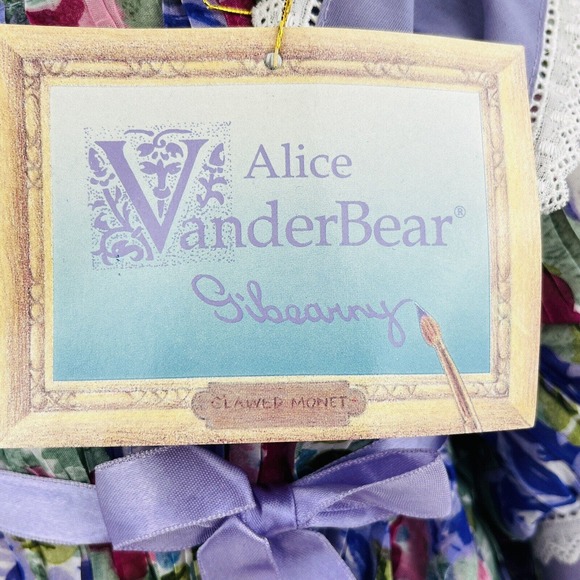 Gibearny Alice Vanderbear Plush Bear 18" NABCO 1989 Impressionist‎ Collection - Picture 2 of 3